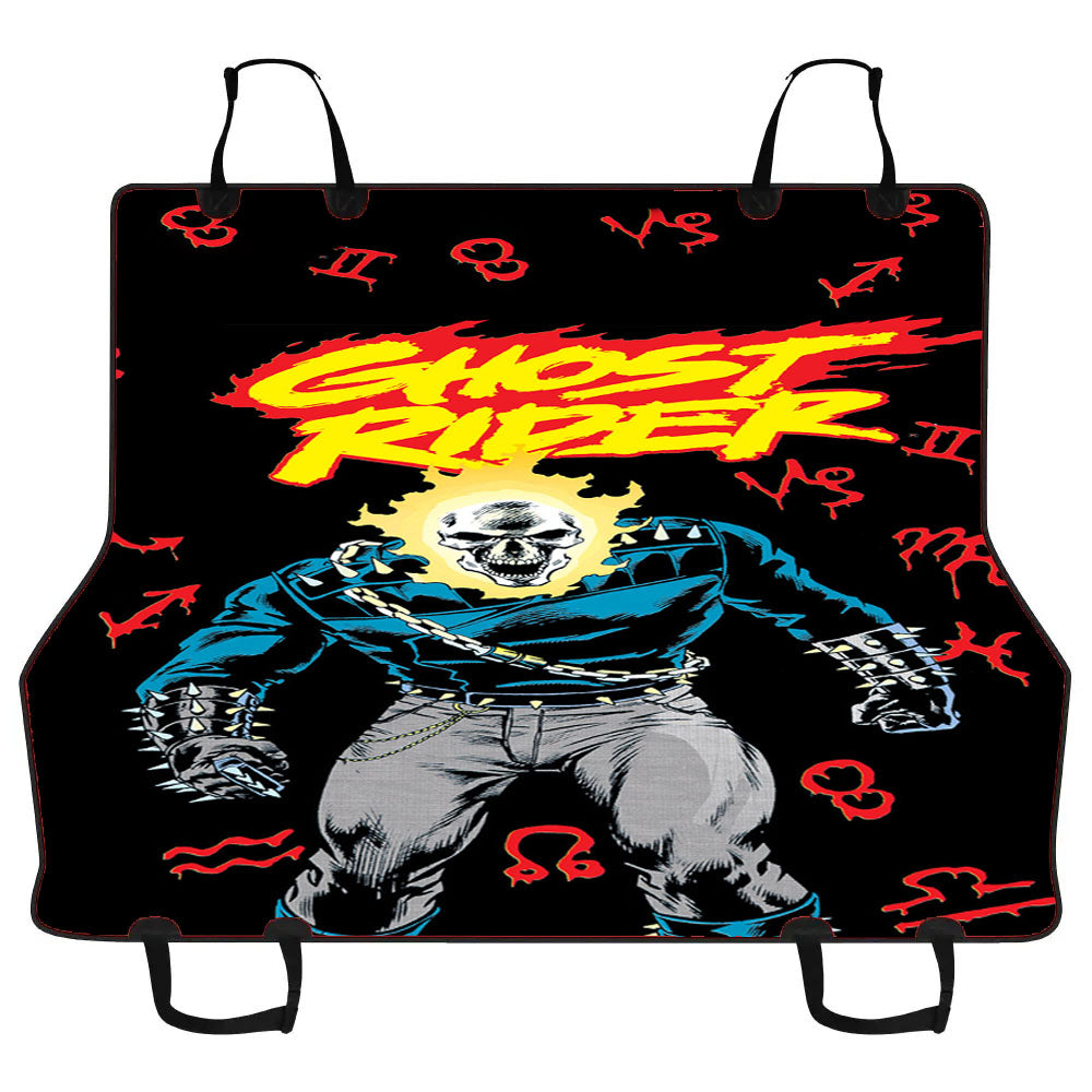 Ghot Rider Pattern Car Pet Seat Cover