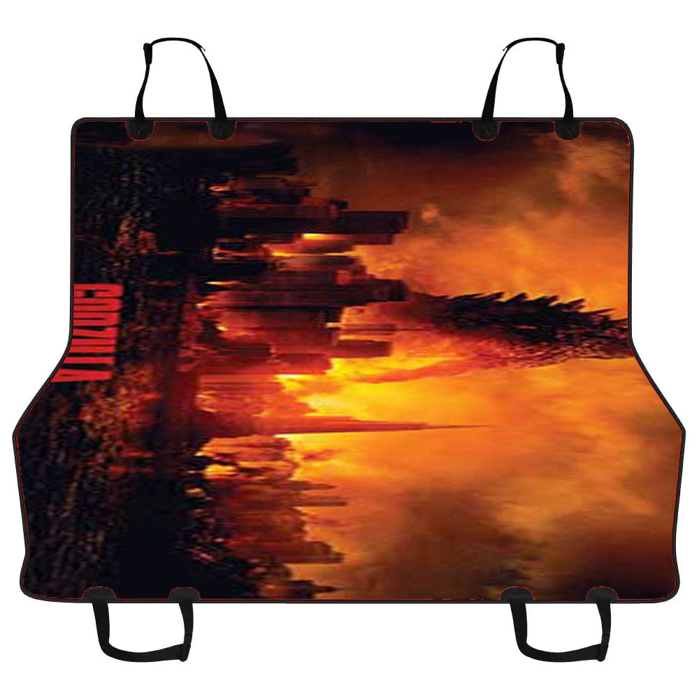 Godzilla In Skyline Car Pet Seat Cover