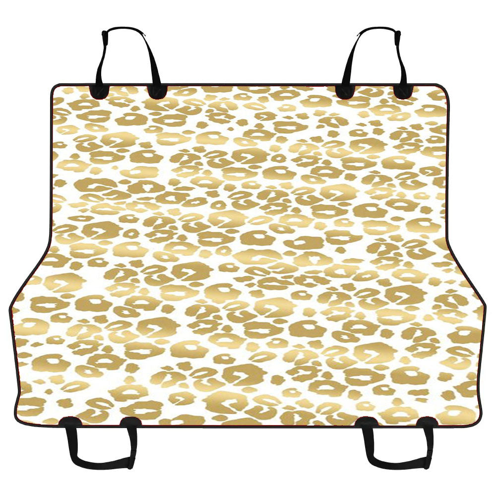 Gold Pattern Shine Cheetah Car Pet Seat Cover