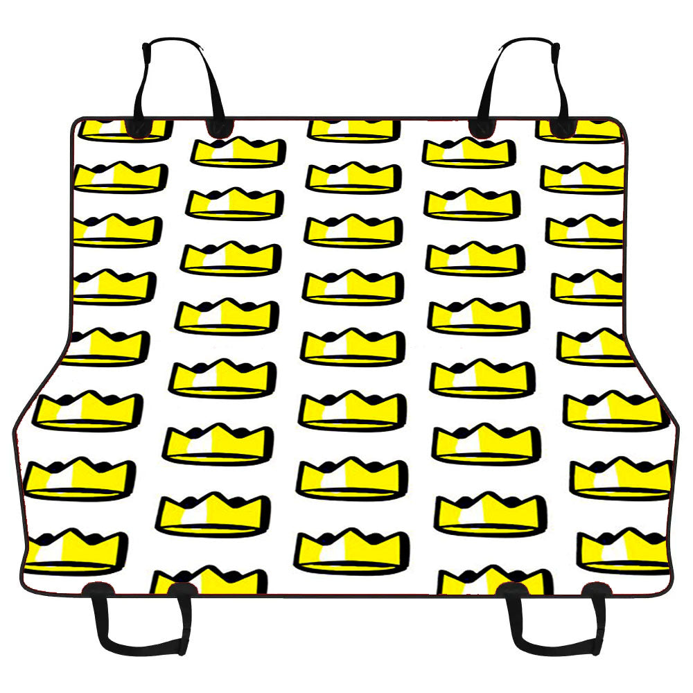 Golden Royal Crown Pattern Car Pet Seat Cover