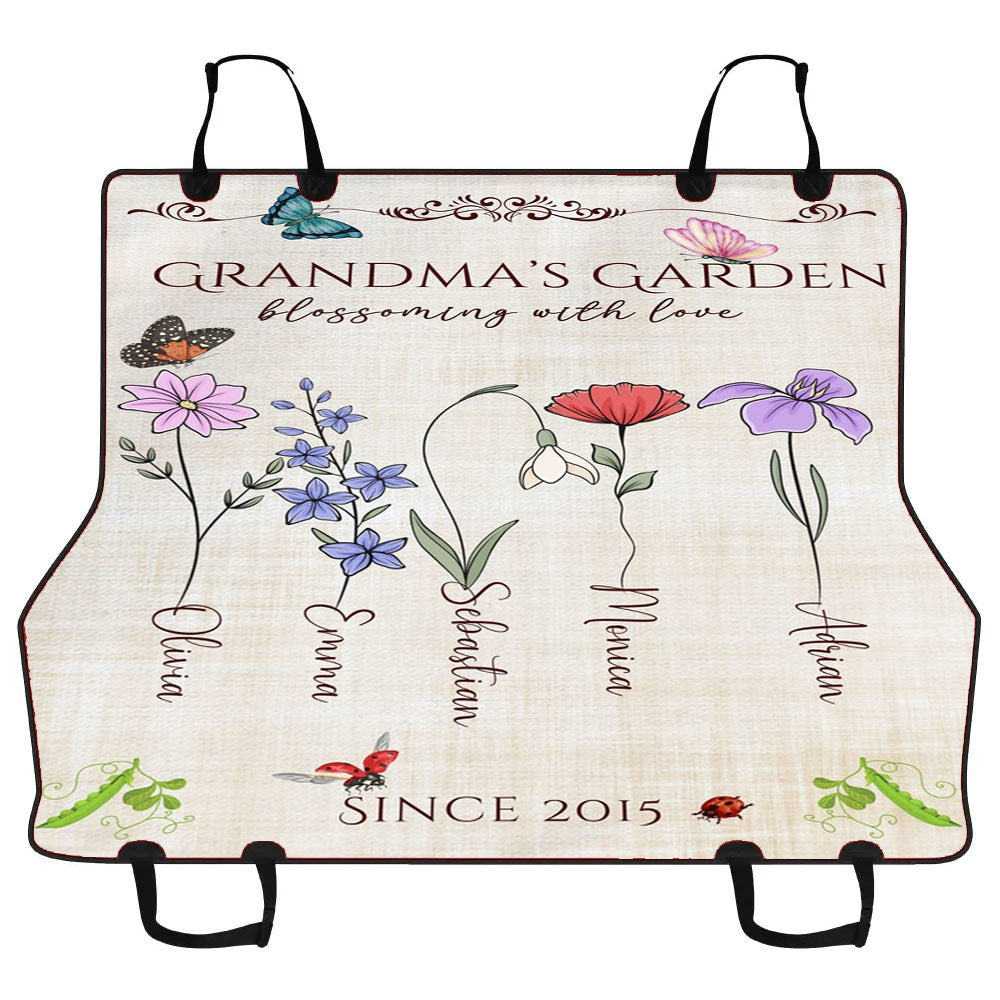 Grandma Garden Car Pet Seat Cover