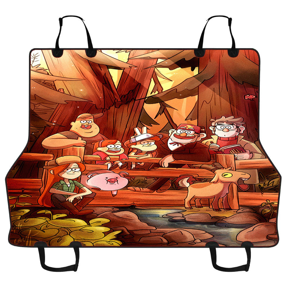 Gravity Falls Crew Car Pet Seat Cover