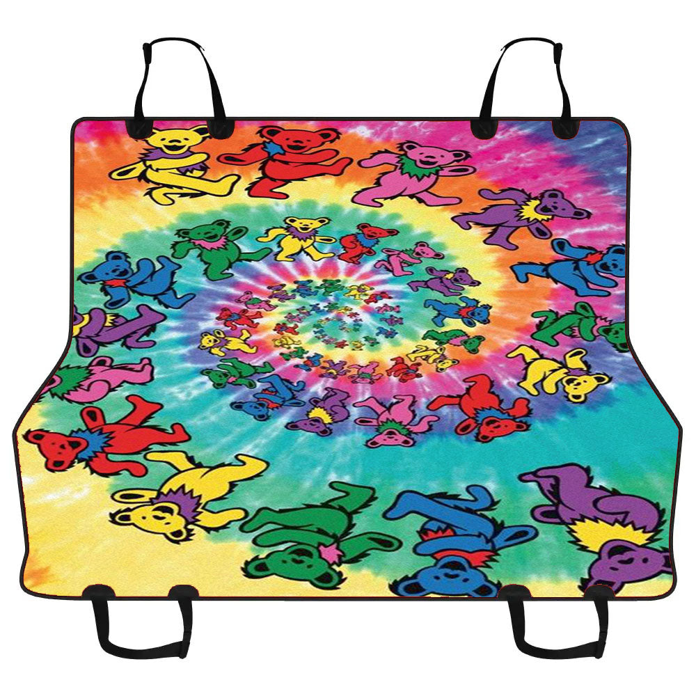Greatful Dead Long Strange Trip It'S Been Trippy Tie Dye Car Pet Seat Cover
