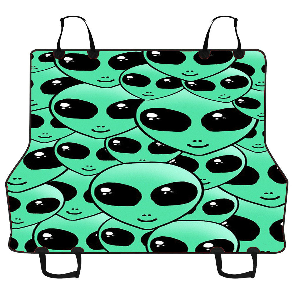 Green Alien Pattern Car Pet Seat Cover