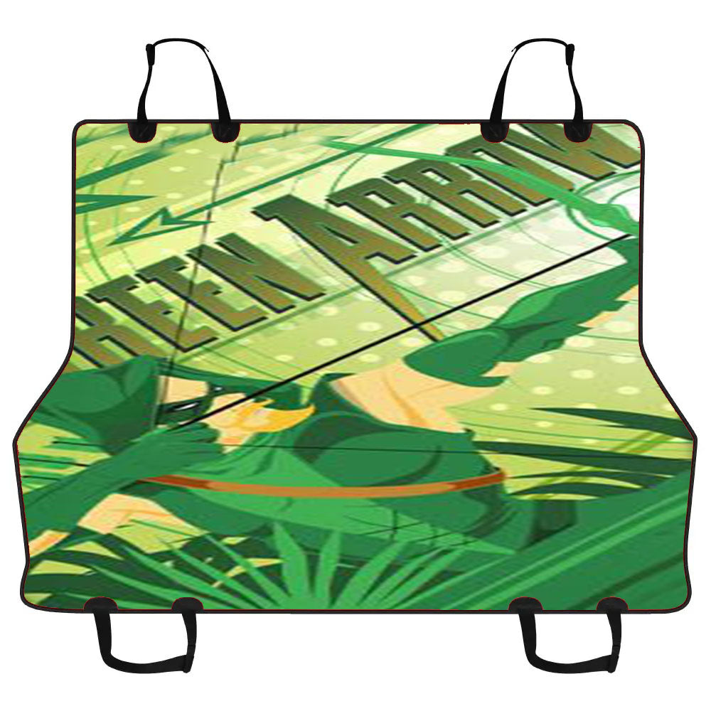 Green Arrow Art Car Pet Seat Cover