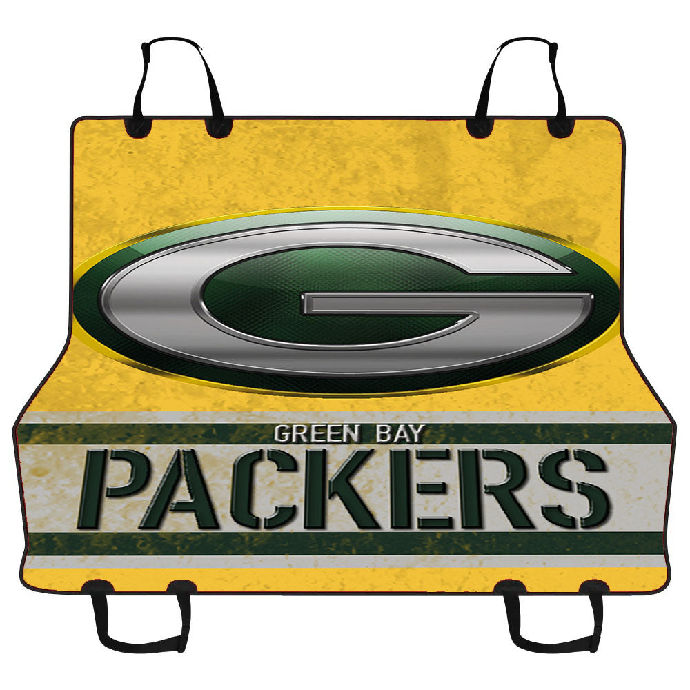 Green Bay Packers Emblem Logo Yellow Wallpaper Car Pet Seat Cover