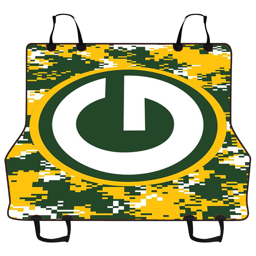 Green Bay Packers Pixel Art Wallpaper Car Pet Seat Cover