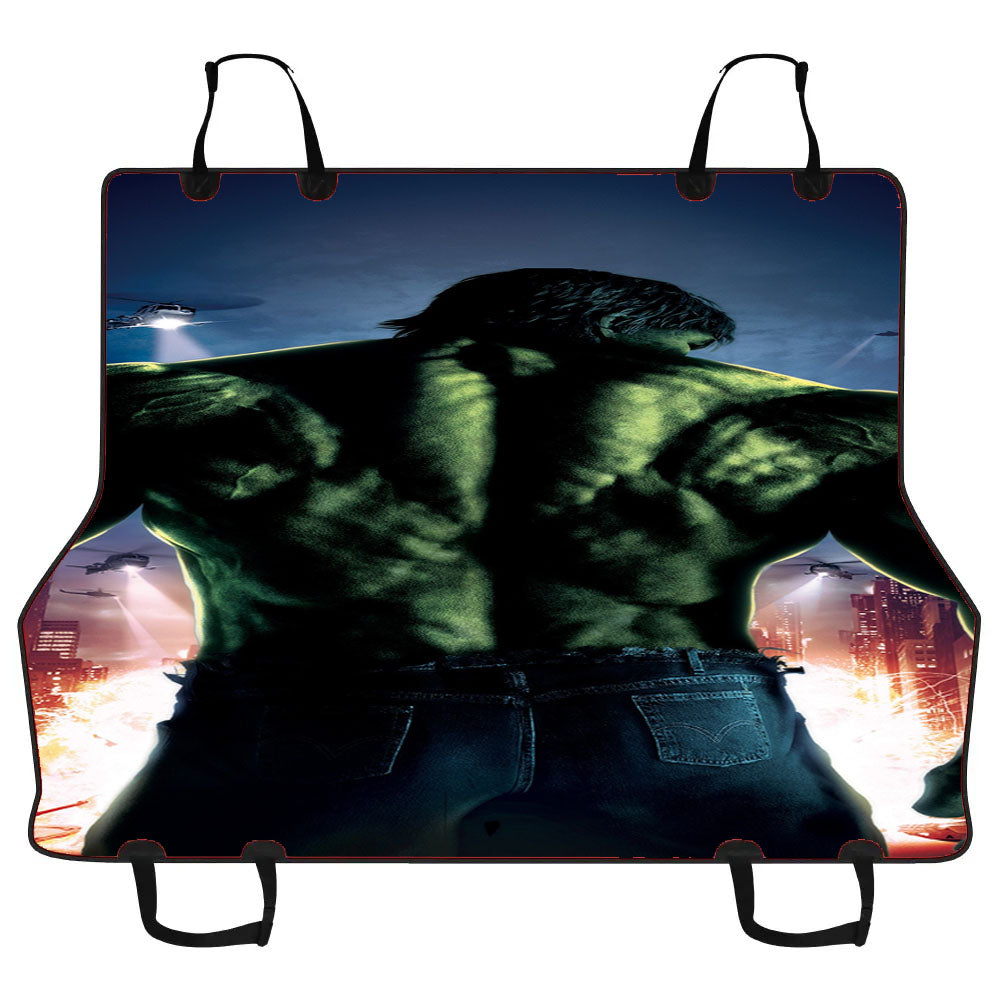Green Hulk Car Pet Seat Cover