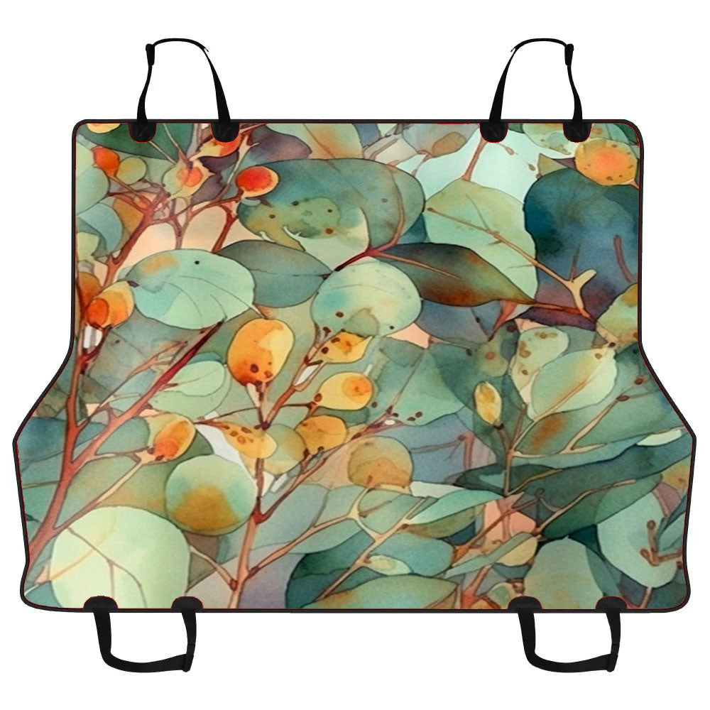 Green Leave Plant Car Pet Seat Cover