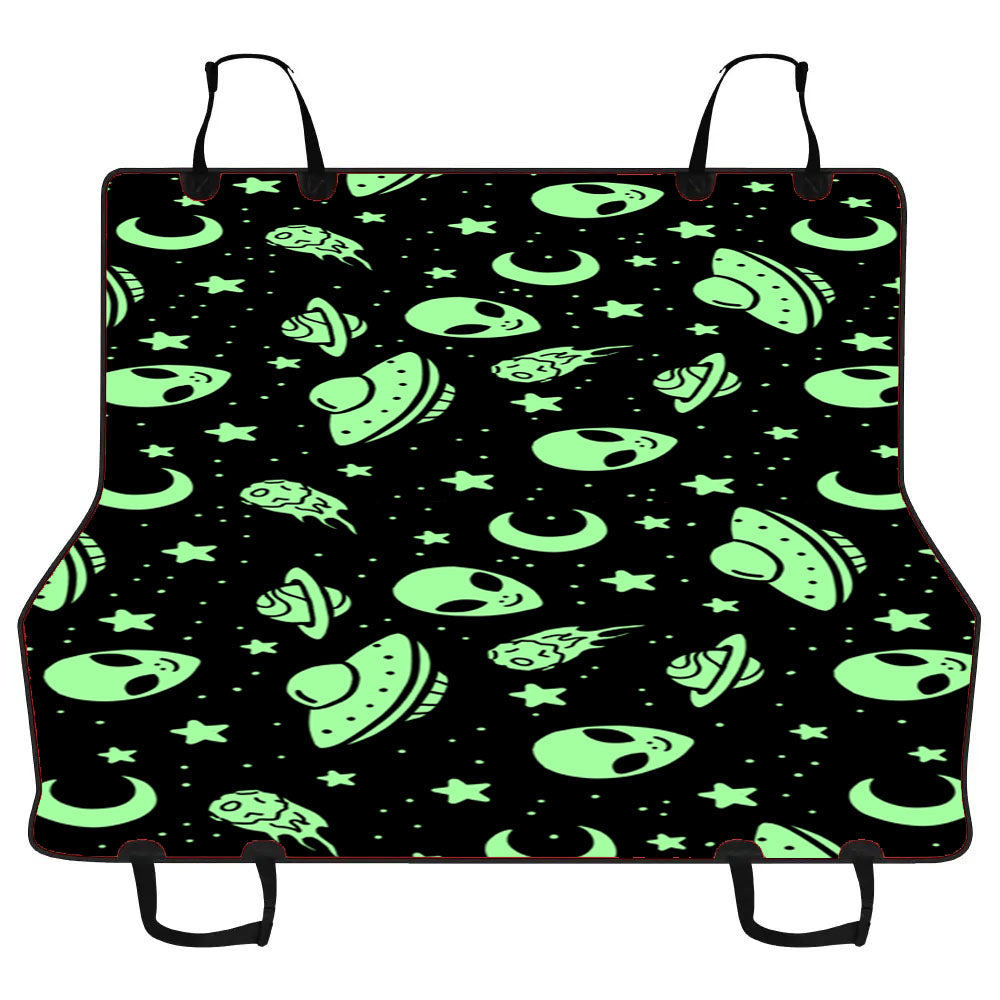 Green Pattern Space Traveller Car Pet Seat Cover