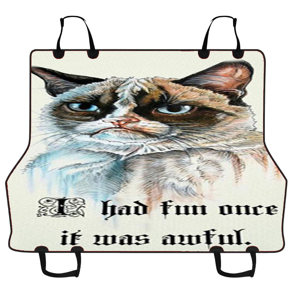 Grumpy Cat I Had Fun Once Car Pet Seat Cover