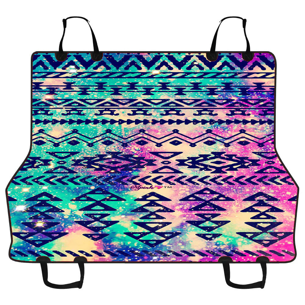 Grunge Tribal Pattern Galaxy Car Pet Seat Cover