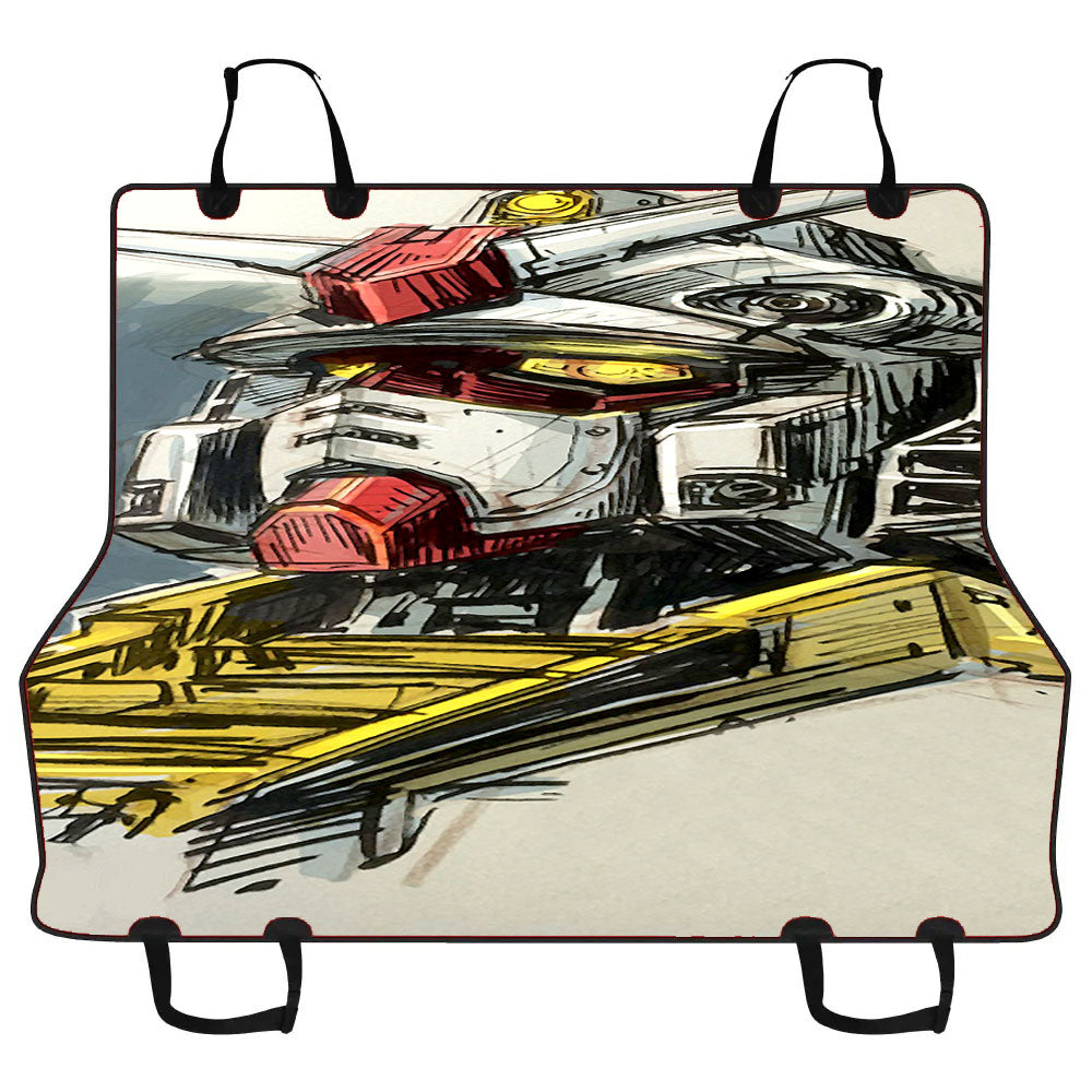 Gundam Head Sketch 2 Car Pet Seat Cover