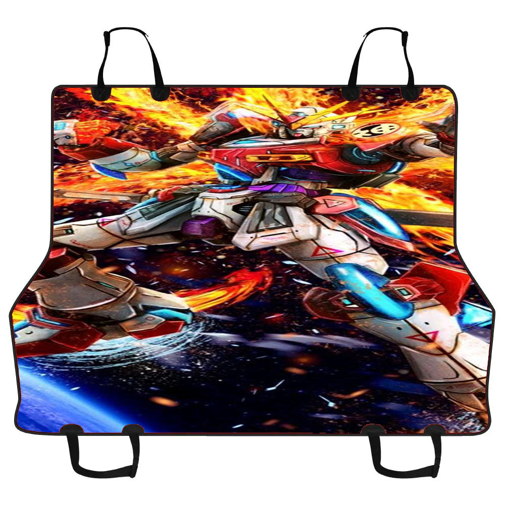 Gundam On Fire Car Pet Seat Cover