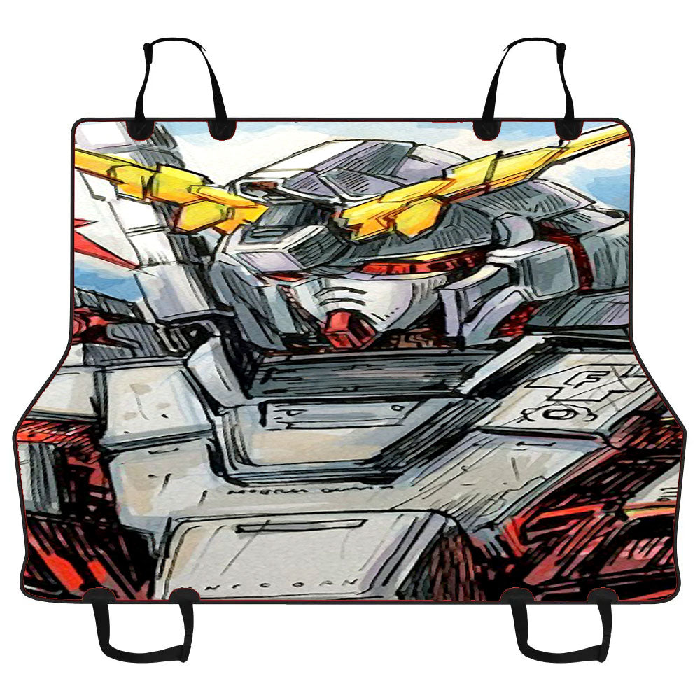 Gundam Sketch Art Car Pet Seat Cover