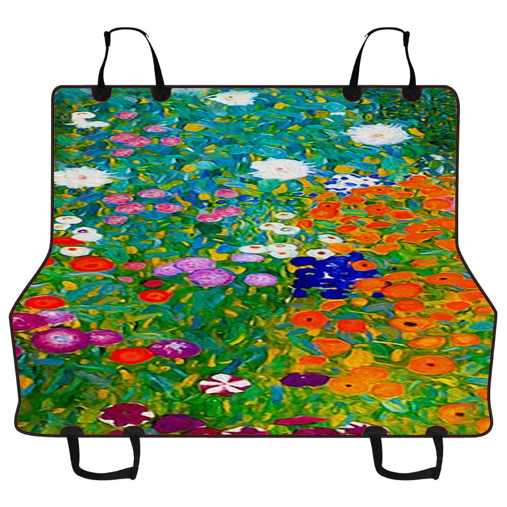 Gustav Klimt Flower Garden Car Pet Seat Cover