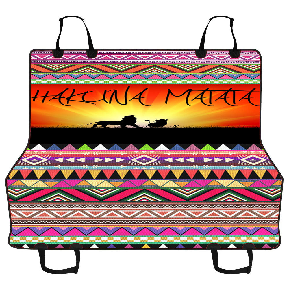 Hakuna Matata Aztec Pattern Car Pet Seat Cover