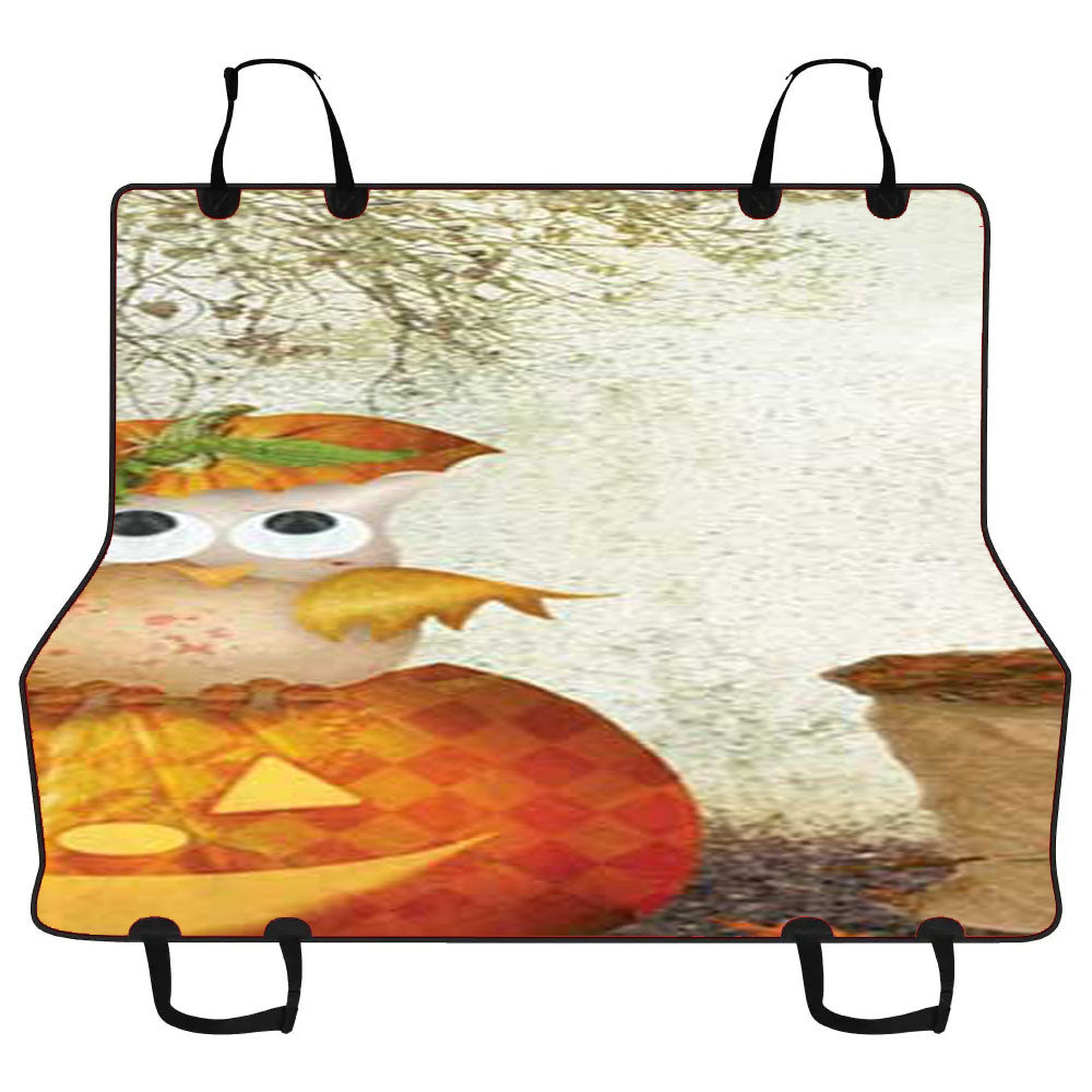 Halloween Owls Car Pet Seat Cover