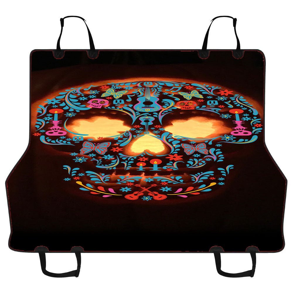Halloween Skull Disney Pixar Coco Car Pet Seat Cover