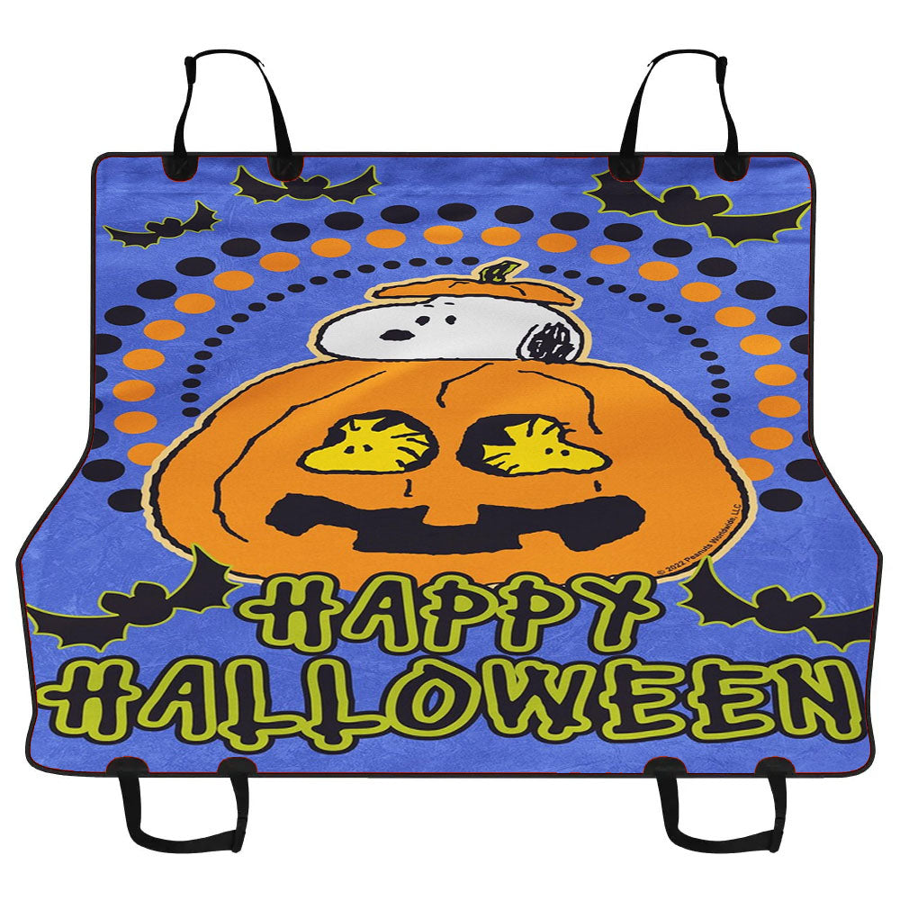 Halloween Snoopy Jack O'Lantern Car Pet Seat Cover