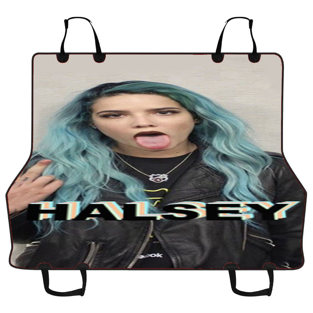 Halsey Blue Hair Car Pet Seat Cover