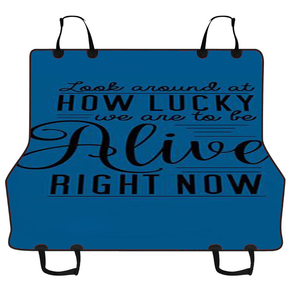 Hamilton Musical Quote Car Pet Seat Cover
