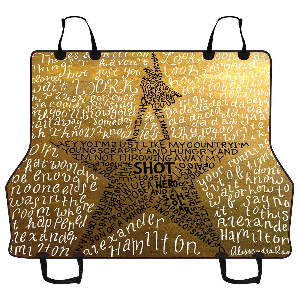 Hamilton The Musical Lyric Car Pet Seat Cover