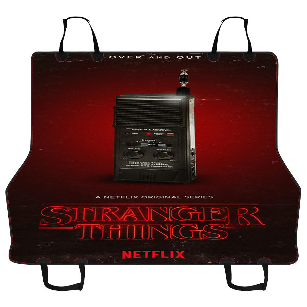 Handy Talky Stranger Things Poster Car Pet Seat Cover