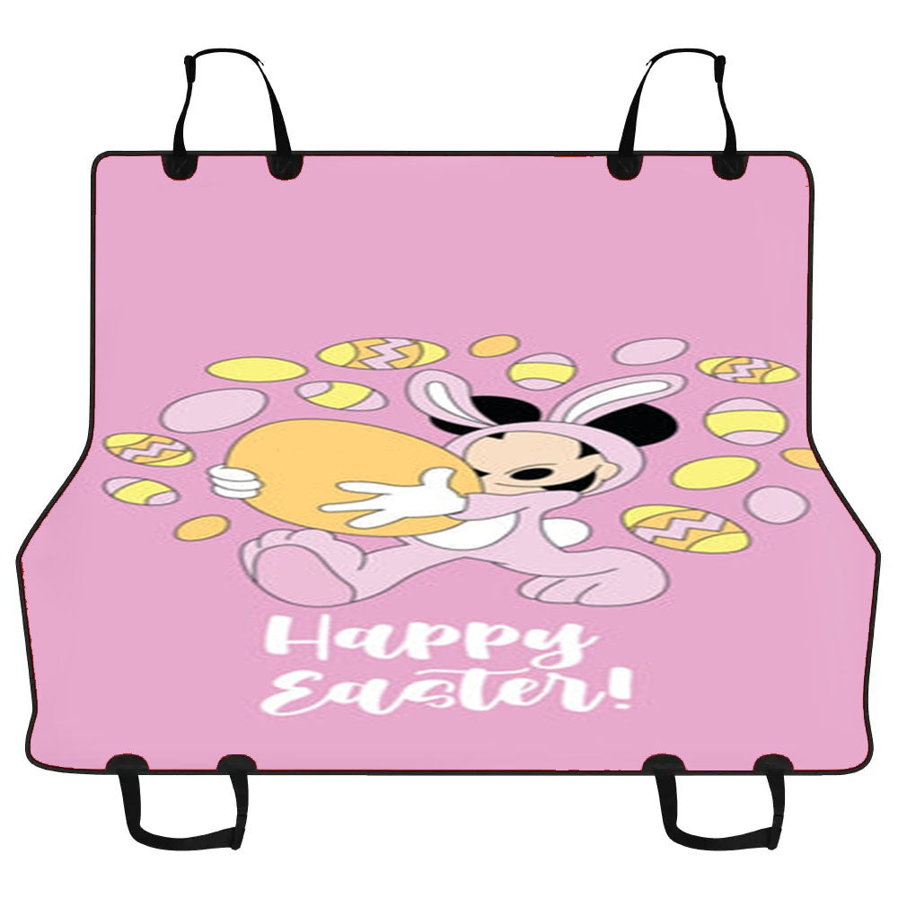 Happy Easter Pink Car Pet Seat Cover