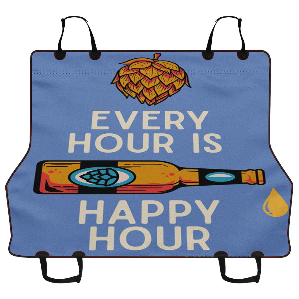 Happy Hour Car Pet Seat Cover