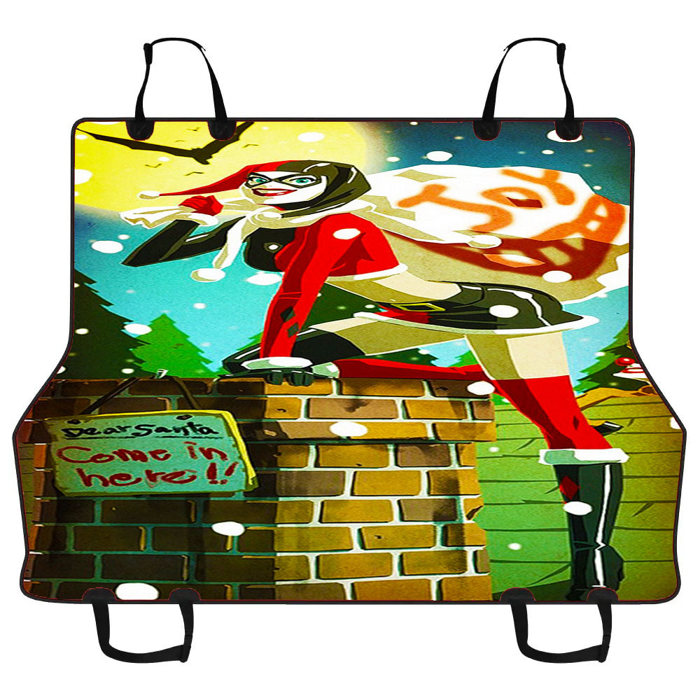 Harley Quinn Christmas Car Pet Seat Cover