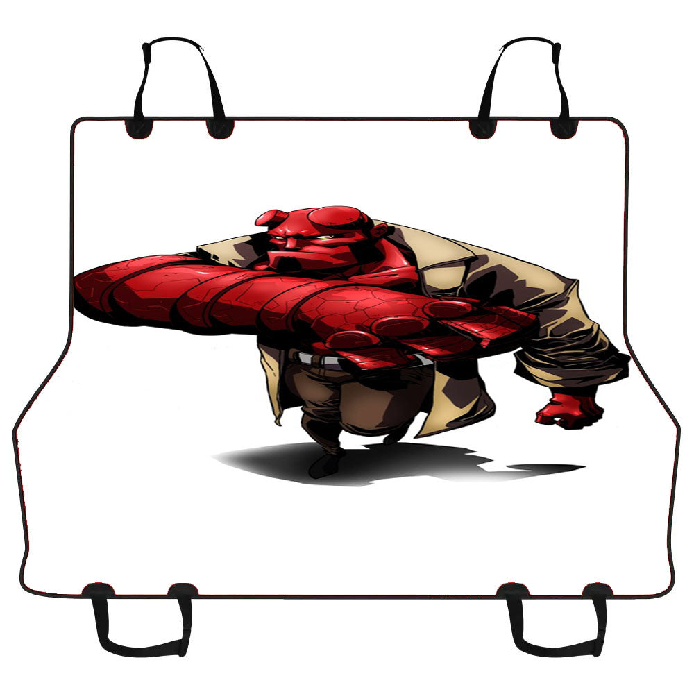Hellboy Character Red Devil Car Pet Seat Cover