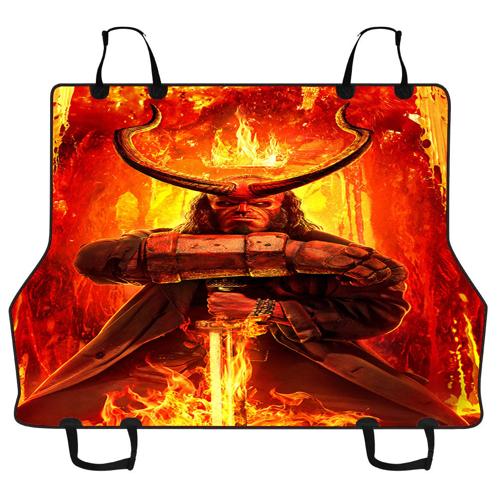 Hellboy Fire Po Car Pet Seat Cover