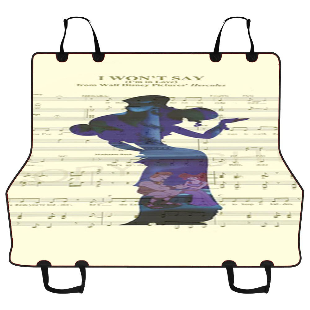 Hercules On The Sheet Music For The Song Art Car Pet Seat Cover