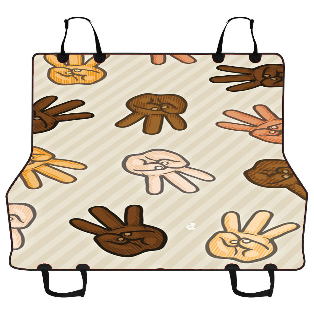 Hiiipower Hands Pattern Car Pet Seat Cover