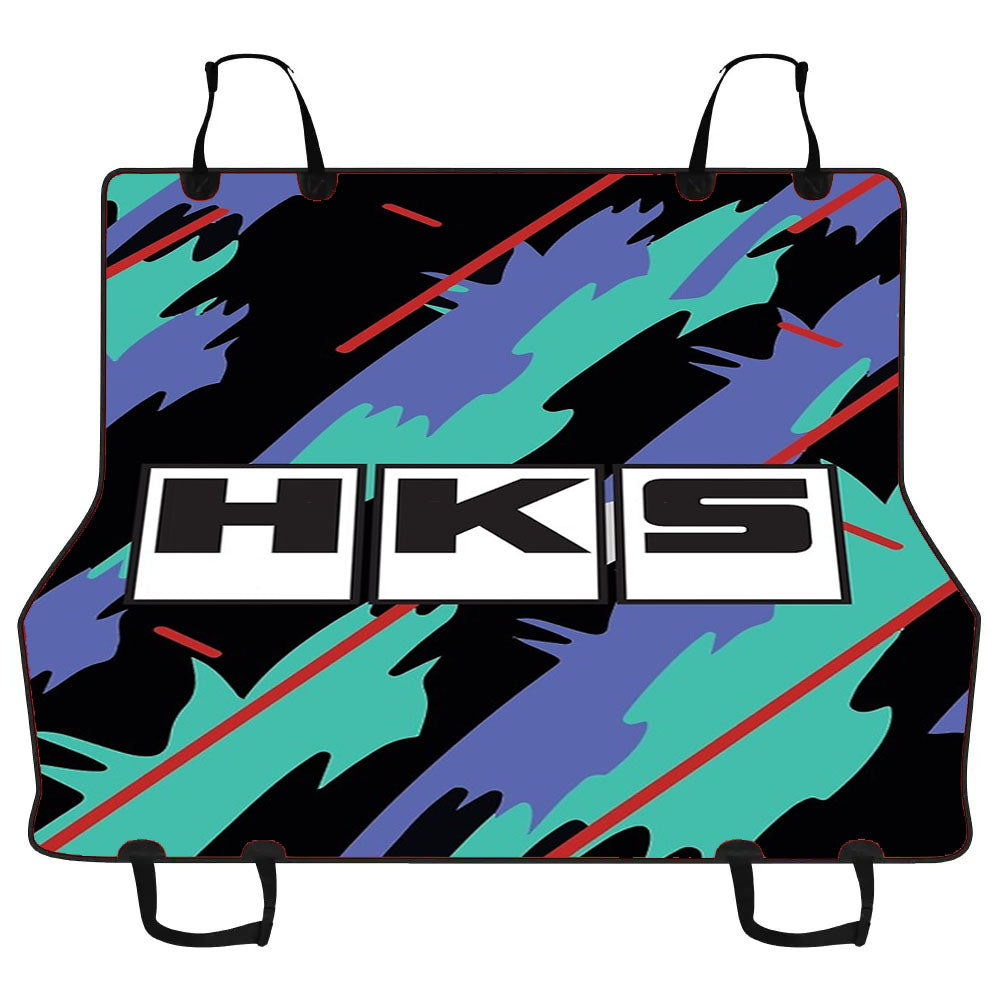 Hks Retro Pattern Car Pet Seat Cover