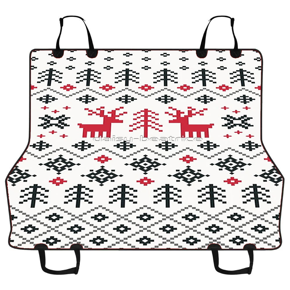 Holiday Sweater Pattern Car Pet Seat Cover