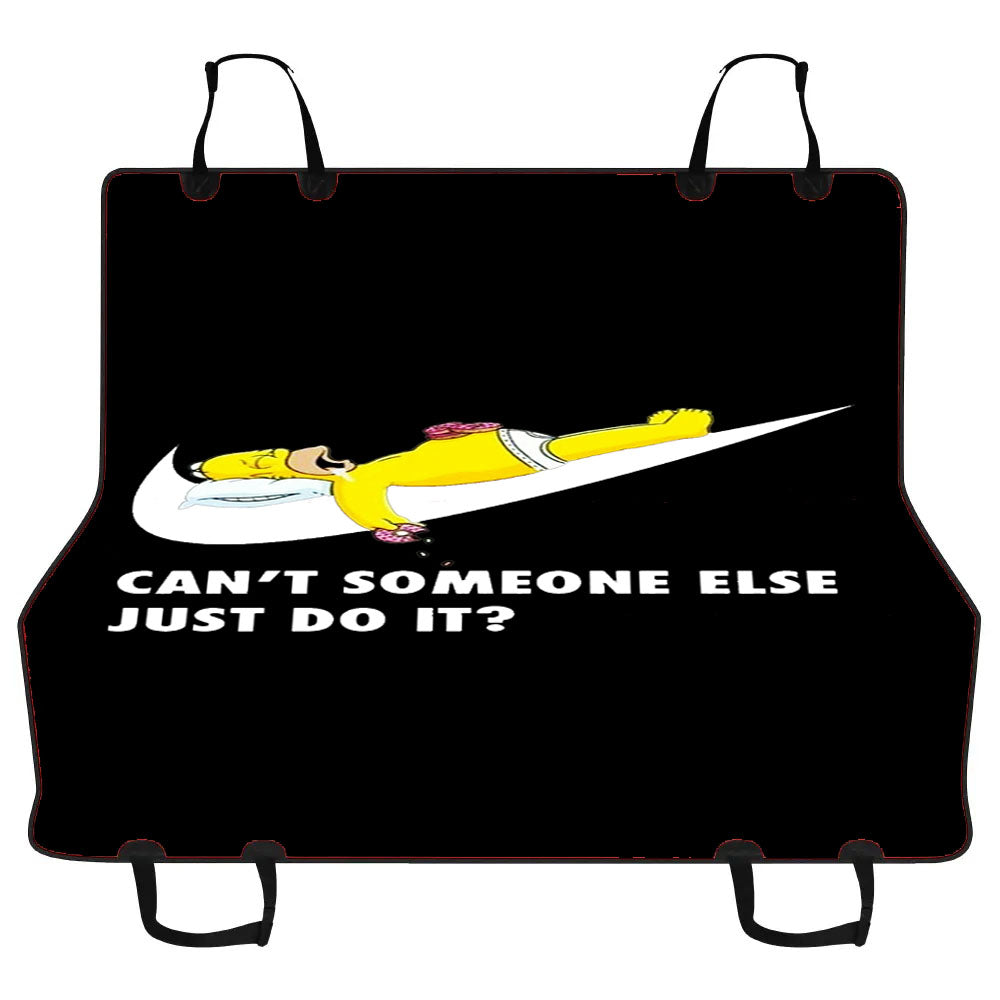Homer Simpson Nike Black Car Pet Seat Cover