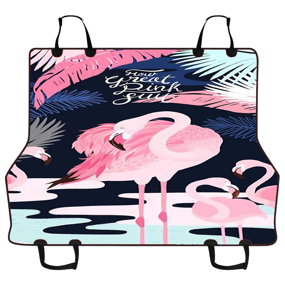 How Great Pink Suit Gatsby Flamingo Car Pet Seat Cover