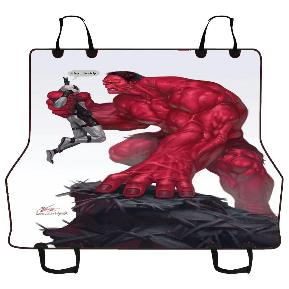 Hulk Red Deadpool Car Pet Seat Cover