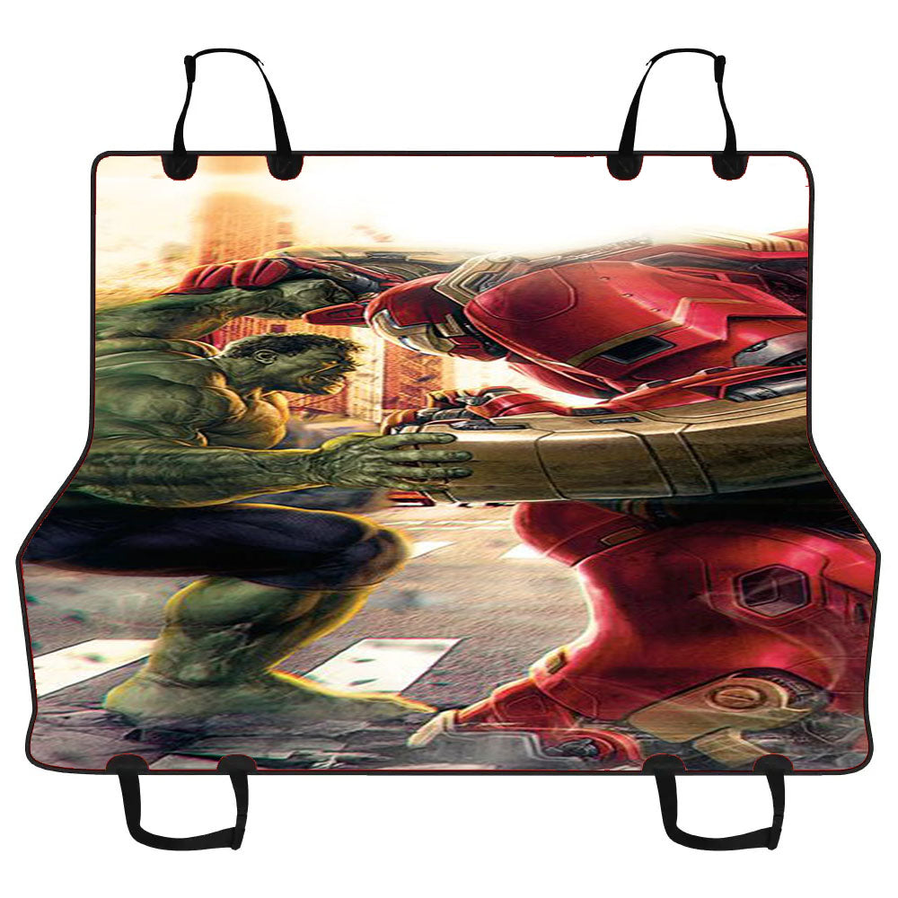 Hulk Vs Hulk Buster Car Pet Seat Cover