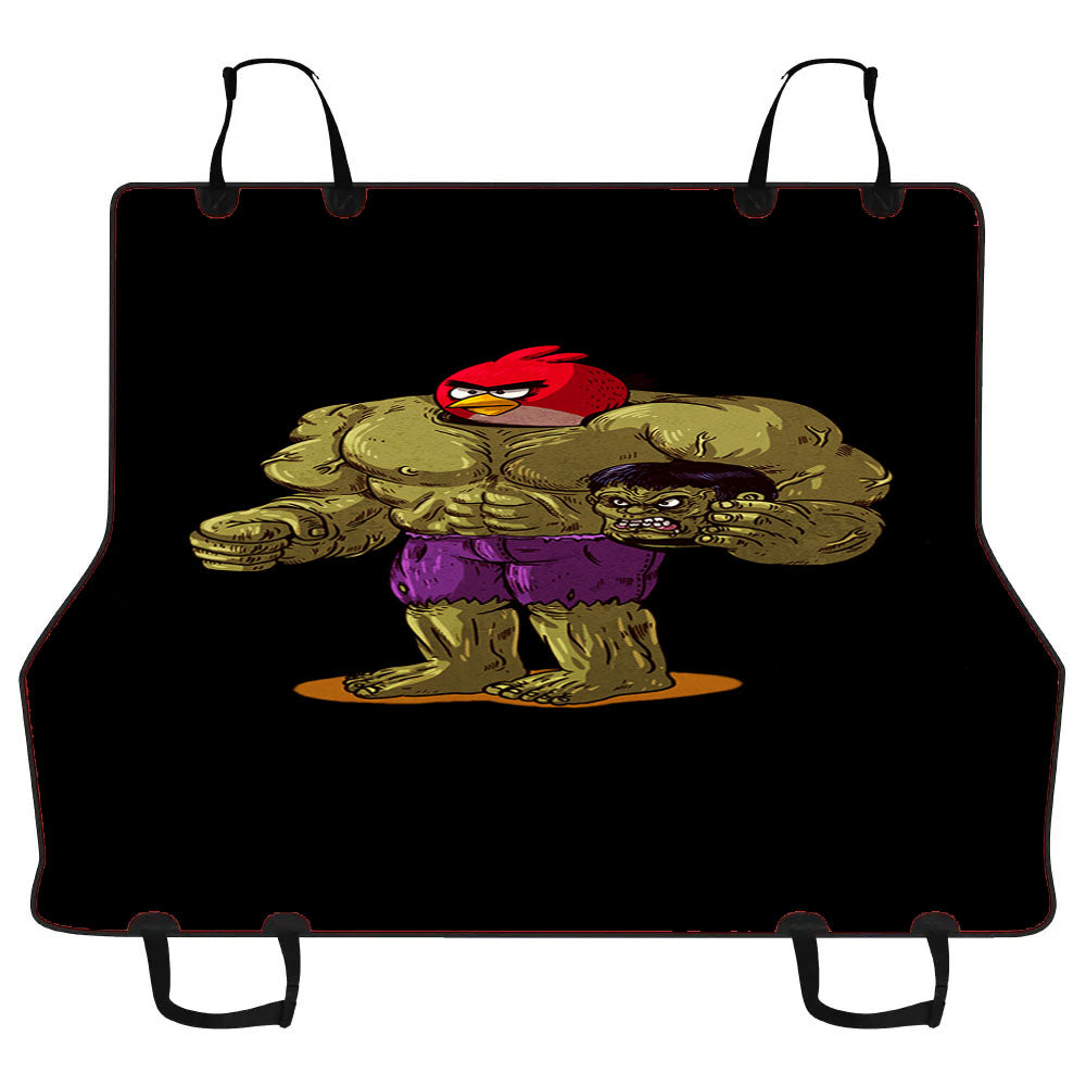 Hulk X Angry Red Bird Car Pet Seat Cover