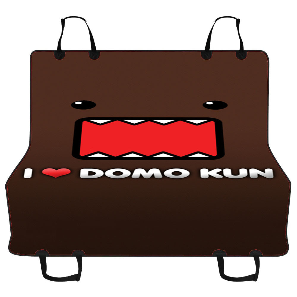 I Love Domo Kun Car Pet Seat Cover
