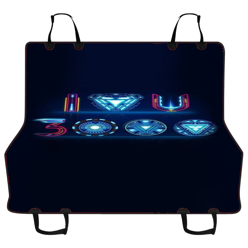 I Love You 300 Iron Man Art Car Pet Seat Cover