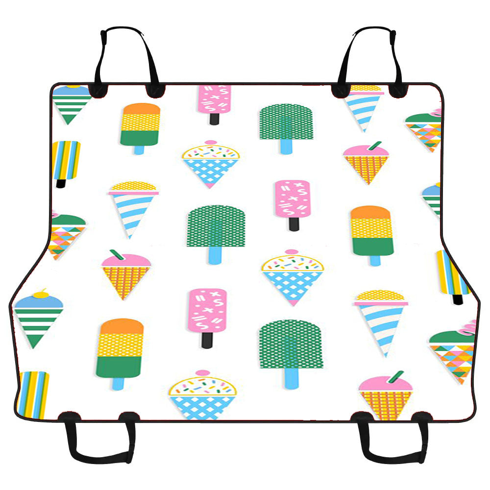 Ice Cream Pattern Car Pet Seat Cover