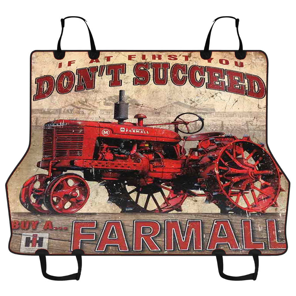Ih International Harvester Retro Tractors Car Pet Seat Cover