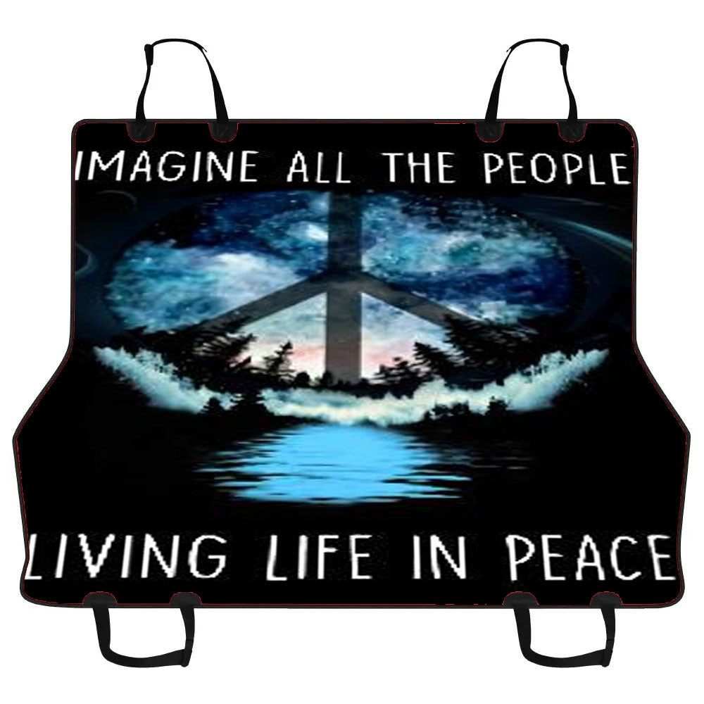 Imagine All The People Car Pet Seat Cover