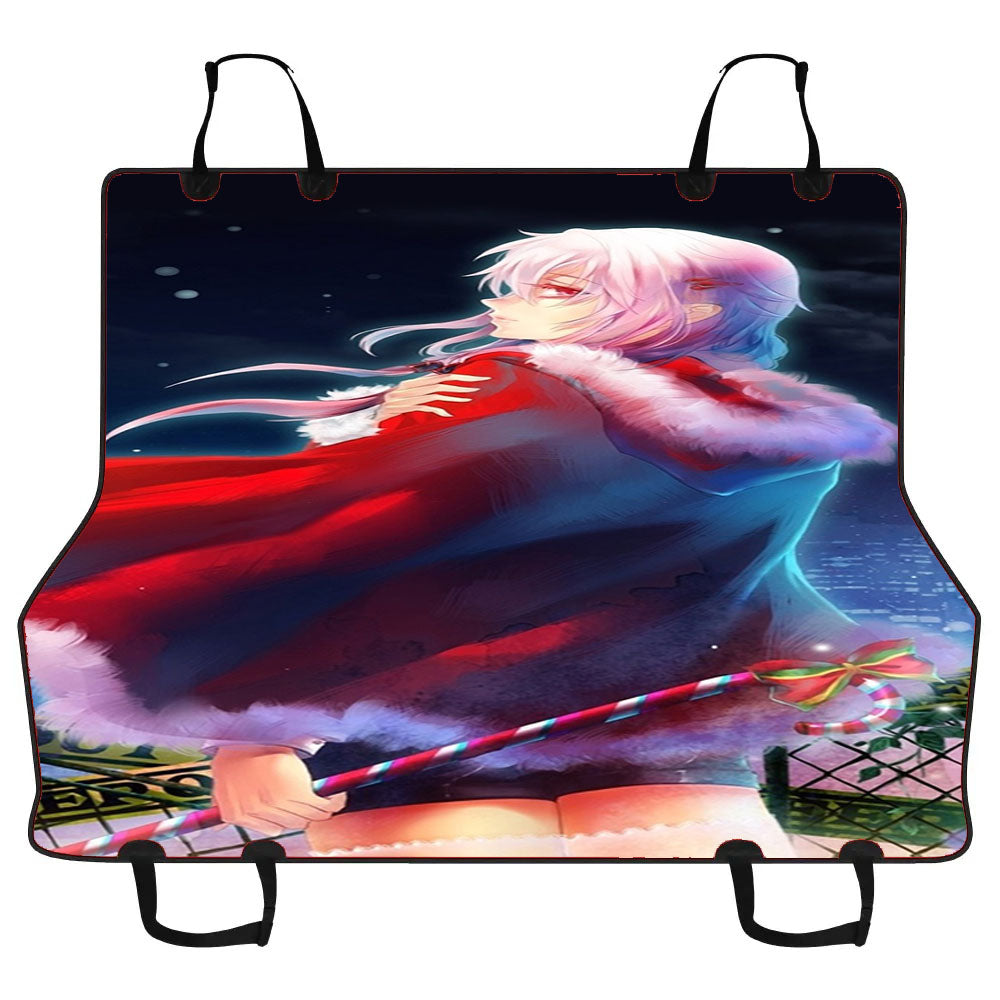 Inori Yuzuriha Christmas Red Dress Anime Girl Guilty Crown Car Pet Seat Cover