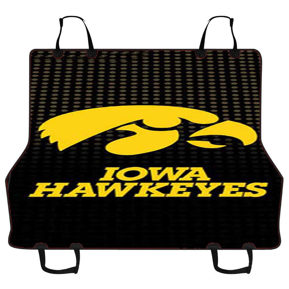 Iowa Hawkeyes Logo Dots Car Pet Seat Cover