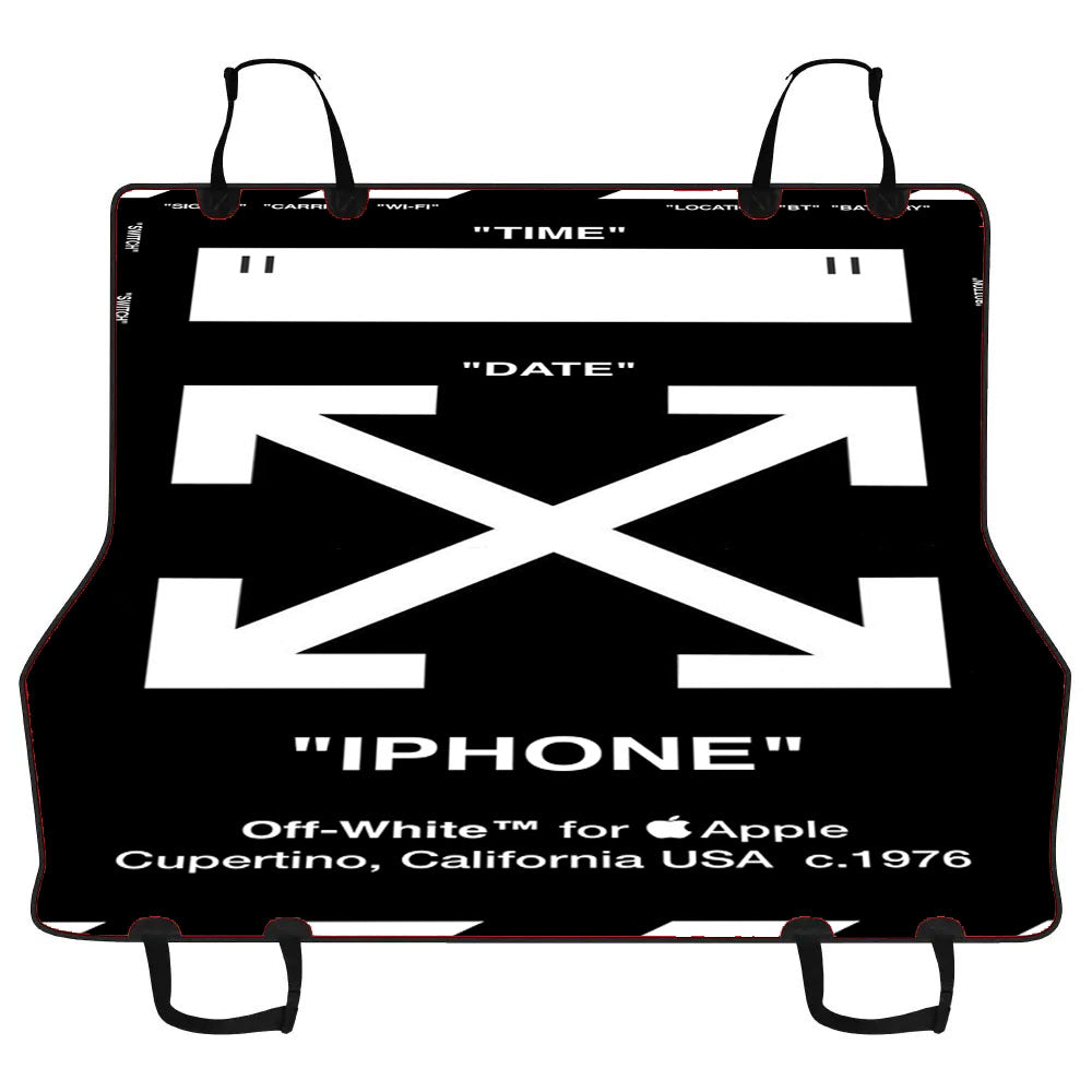 Iphone Off White Car Pet Seat Cover